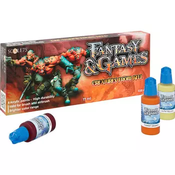 Аксессуары Scale 75 USA Fantasy & Games Paint Set: Creatures From Hell