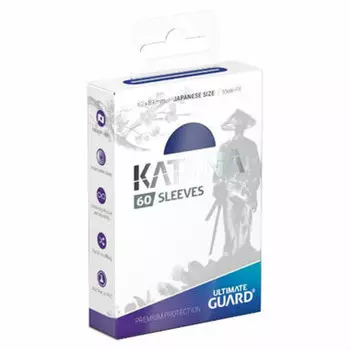 Аксессуары Ultimate Guard: Katana - Blue Japanese Size Card Sleeves (60ct)