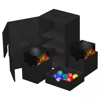 Аксессуары Ultimate Guard: Twin Flip'n'Tray XenoSkin Deck Case 160+ Monocolor - Black