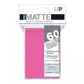 Аксессуары Ultra Pro Sleeves: Bright Pink - PRO-Matte, Small (60ct)