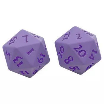 Аксессуары Ultra Pro Vivid Heavy Metal d20 Set: Purple (2)