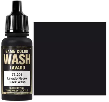 Аксессуары Vallejo Vallejo Game Color: Black Wash (17ml)