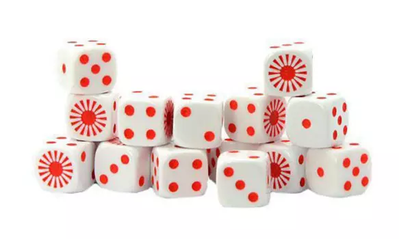 Аксессуары Warlord Games Bolt Action: Imperial Japanese D6 Dice (16)