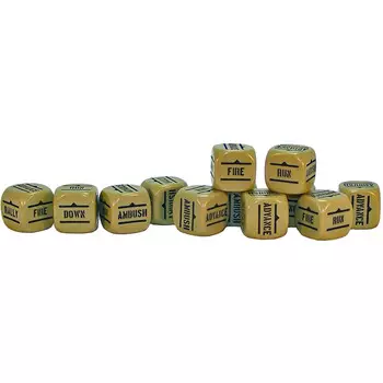 Аксессуары Warlord Games Bolt Action: Orders Dice - Sand (12)