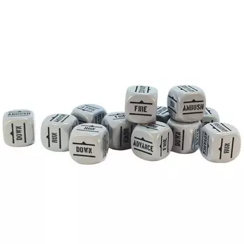 Аксессуары Warlord Games Bolt Action: Orders Dice - Grey (12)