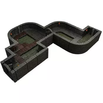 Аксессуары WizKids/NECA WarLock Tiles: City Sewers Core Set