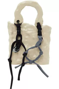 эксклюзивная бежевая керамическая сумка signature от Ssense Ottolinger, бежевый