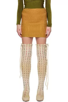 эксклюзивная оранжевая мини-юбка Ssense Isa Boulder, цвет tangerine