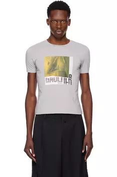 эксклюзивная серая детская футболка Ssense Jean Paul Gaultier, мультиколор