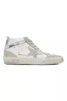 эксклюзивные белые кроссовки Mid Star от Ssense Golden Goose, белый