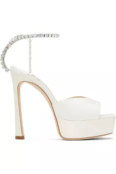 эксклюзивные босоножки на каблуке saeda 125 от Off-White для Ssense Jimmy Choo, мультиколор