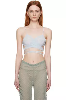 эксклюзивный синий бюстгальтер Ssense Jade Cropper, синий