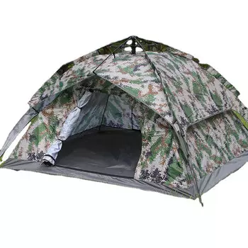 AXZ двухслойная непромокаемая двойная камуфляжная палатка, ручная портативная двойная палатка для кемпинга и тренировок на открытом воздухе