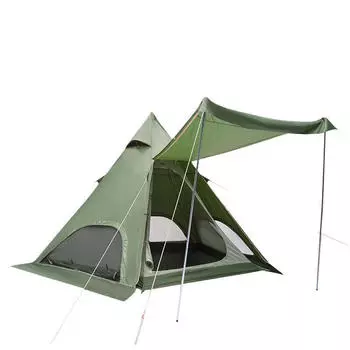 AXZ Explorer Открытая индийская палатка Оборудование для кемпинга Шпиль Пятиугольник Зеленый [1130] 3-4 человека
