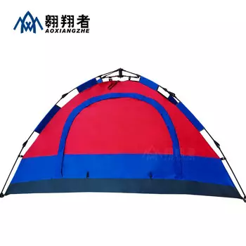 AXZ Soarer противопожарная специальная двухслойная непромокаемая быстро открывающаяся палатка с ручным управлением красного и синего цвета для печати на одного человека