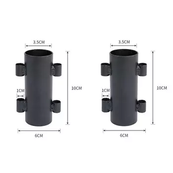 AXZaotu держатель для навеса для кемпинга, ветрозащитный тент для палатки, большой черный держатель, 2 шт.