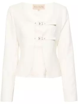 Aya Muse куртка Apure с пряжкой, нейтральный цвет