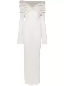 Aya Muse платье макси Joysa с открытыми плечами, серый