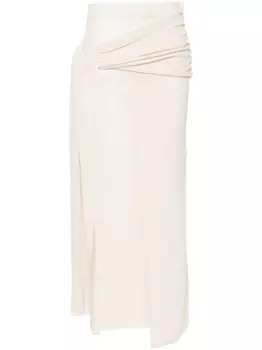 Aya Muse юбка миди Orcus, нейтральный цвет