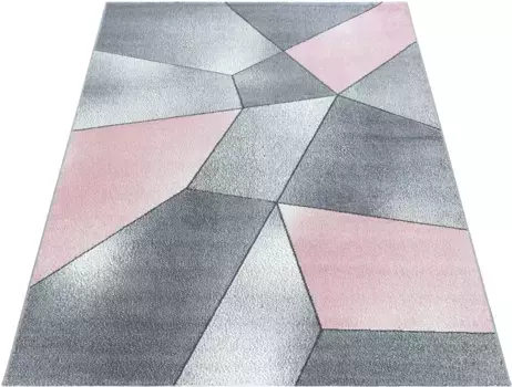 Ayyildiz Carpets "Beta 1120" ковер, прямоугольный, короткий ворс, гостиная Ayyildiz Teppiche 200х290 см, розовый/серый