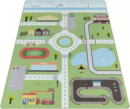 Ayyildiz Carpets Детский коврик "PLAY 2902", прямоугольный, прочный с коротким ворсом, ковер для уличных игр, детская комната Ayyildiz Teppiche 80х120 см, зеленый