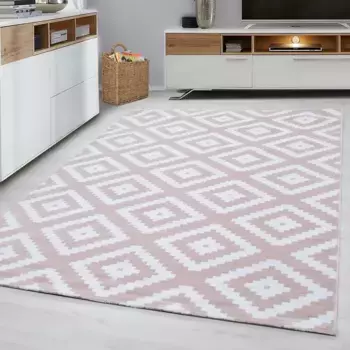 Ayyildiz Carpets Ковер "Plus 8005", прямоугольный, гостиная Ayyildiz Teppiche 80х150 см, розовый