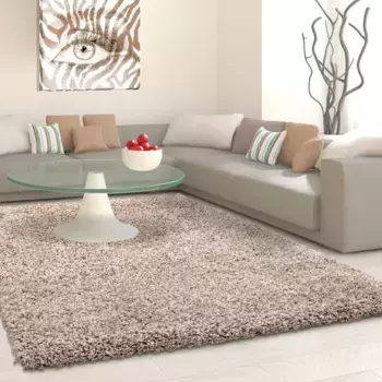 Ayyildiz Carpets ковер с высоким ворсом "Life Shaggy 1500", прямоугольный, длинный ворс, однотонный, большой выбор цветов, прочный, также как бегунковый, так и круглый Ayyildiz Teppiche 60х110 см, бежевый