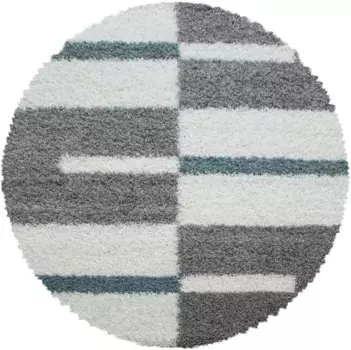 Ayyildiz Carpets Ковер Shaggy "Gala Shaggy 2505", круглый, гостиная Ayyildiz Teppiche 80 см, бирюзовый