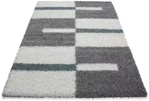 Ayyildiz Carpets Ковер Shaggy "Gala Shaggy 2505", прямоугольный, гостиная Ayyildiz Teppiche 280х370 см, бирюзовый