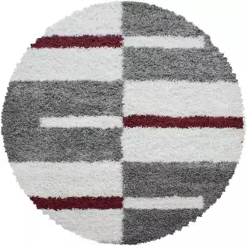 Ayyildiz Carpets Ковер Shaggy "Gala Shaggy 2505", круглый, гостиная Ayyildiz Teppiche 80 см, красный