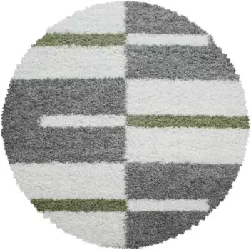 Ayyildiz Carpets Ковер Shaggy "Gala Shaggy 2505", круглый, гостиная Ayyildiz Teppiche 160 см, зеленый