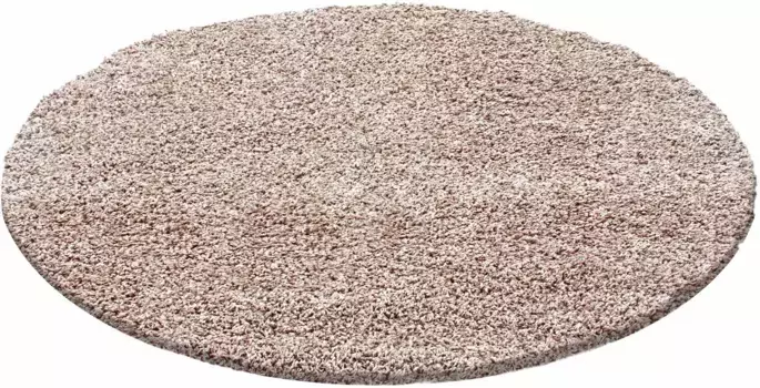 Ayyildiz Carpets Ковер Shaggy "Life Shaggy 1500", круглый, гостиная, длинный ворс, спальня, большой выбор цветов Ayyildiz Teppiche 120 см, бежевый