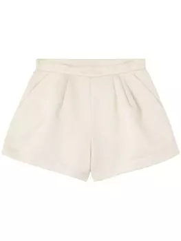 AZ FACTORY шорты Helleborus с завышенной талией, нейтральный цвет