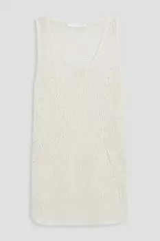 Ажурная майка из шелка HELMUT LANG, белый