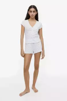 Ажурная пижама H&M, белый