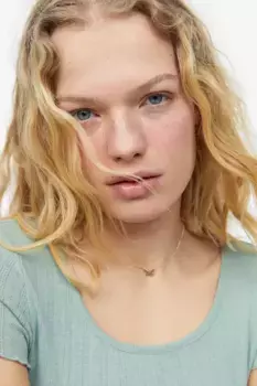 Ажурная трикотажная блузка H&M, зеленый