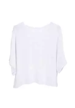 Ажурная трикотажная рубашка с цветочным узором – воздушная и легкая для весны и лета Seasons Of April, белый