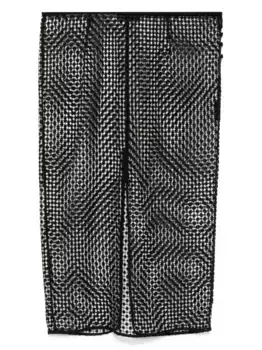 Ажурная юбка миди Kiki de Montparnasse, черный