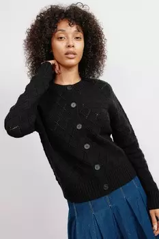 Ажурная вязка кардиган Albaray, черный