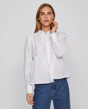Ажурная женская блузка Vila, белый