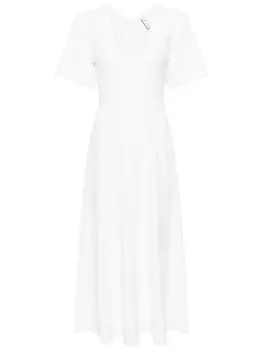 Ажурное платье миди Needle & Thread, белый