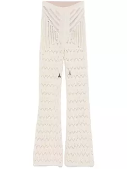 Ажурные брюки Patrizia Pepe, нейтральный