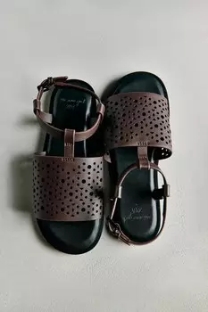 Ажурные сандалии - sea ny ZARA, коричневый