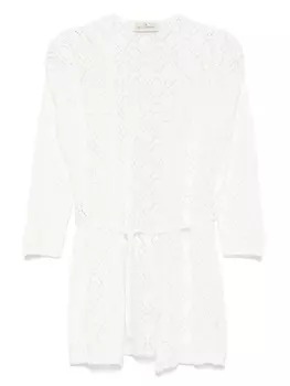 Ажурный кардиган Bruno Manetti, белый