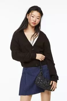 Ажурный кардиган H&amp;M, черный