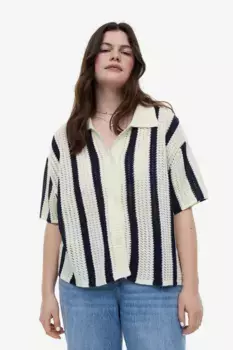 Ажурный кардиган H&M, белый
