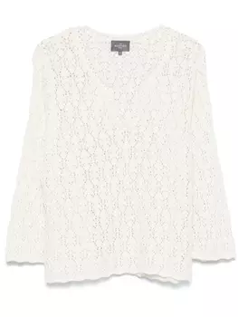 Ажурный свитер Эрика Бомпара Eric Bompard, белый