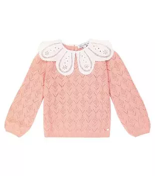 Ажурный свитер Tartine Et Chocolat, розовый