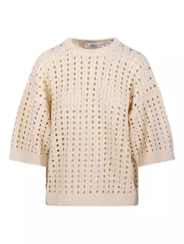 Ажурный топ Nude, нейтральный