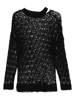 Ажурный топ Yohji Yamamoto, черный